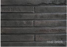 Ригельная плитка ручной формовки REAL BRICK Коллекция 10 490 мм горький шоколад