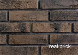Кирпич ручной формовки Real Brick угловой пепел 0.5 пф